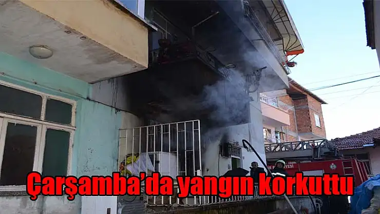 Çarşamba'da yangın korkuttu