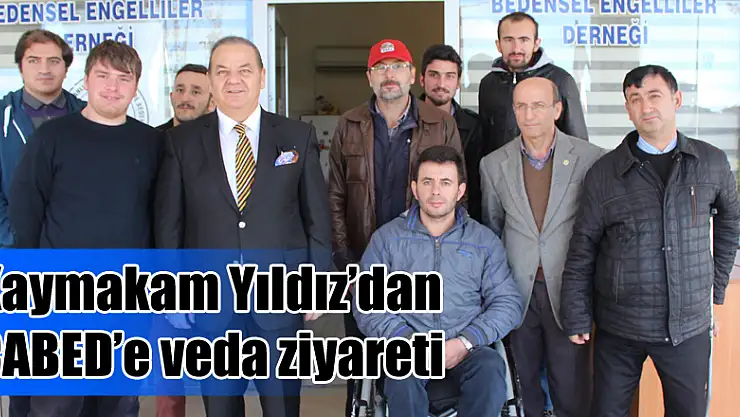 Kaymakam Yıldız'dan ÇABED'e veda ziyareti