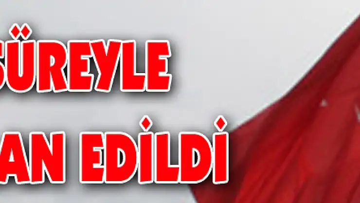 Bir gün süreyle milli yas ilan edildi