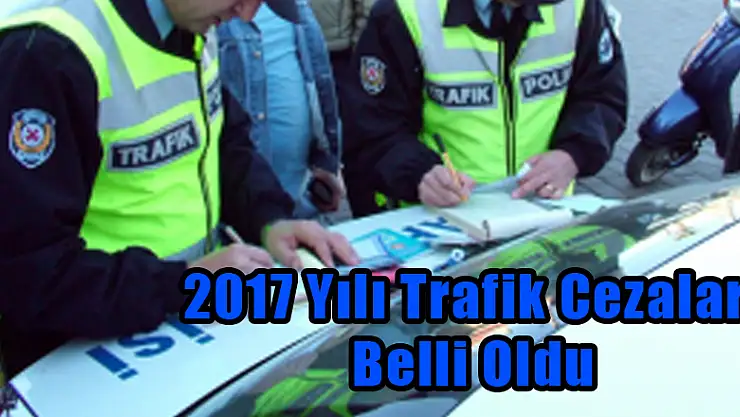 2017 Yılı Trafik Cezaları Belli Oldu