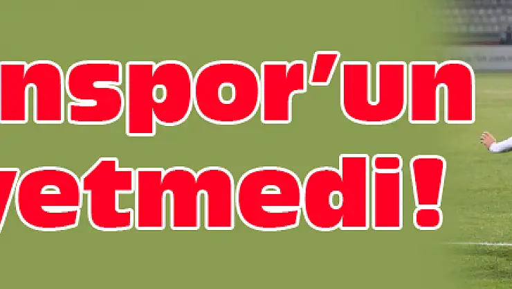 Samsunspor'un gücü yetmedi!