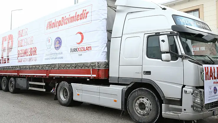 102 TIR YARDIM YOLA ÇIKTI