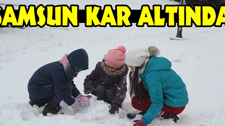 Samsun kar altında