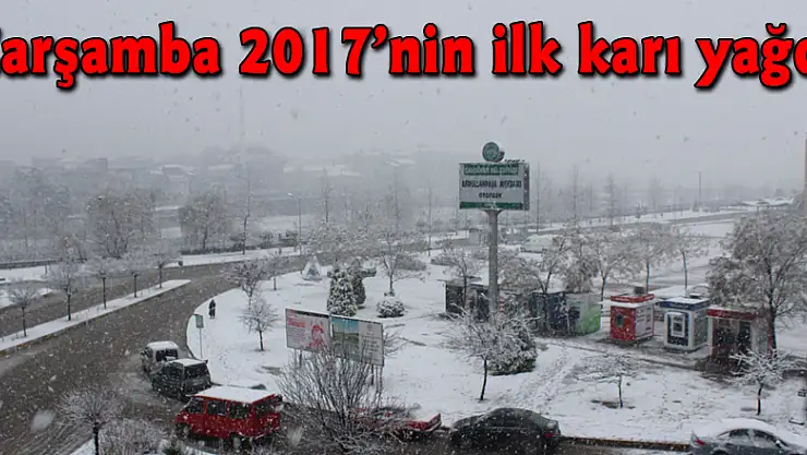 Çarşamba 2017'nin ilk karı yağdı