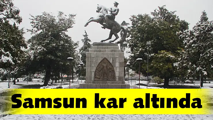 Samsun kar altında
