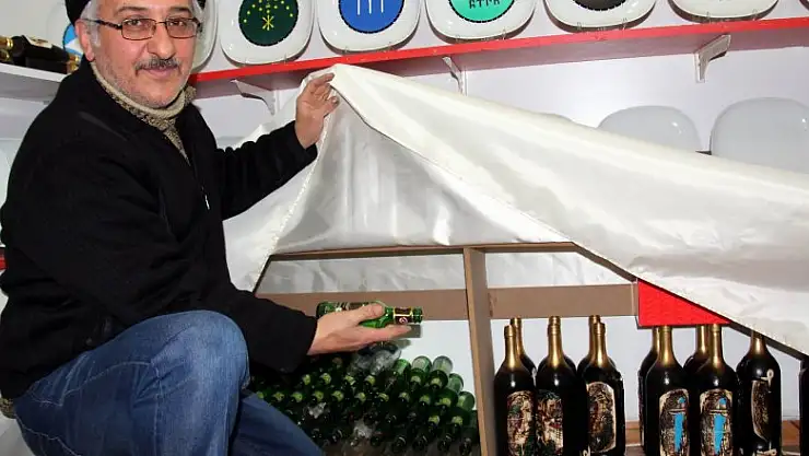 Atık şişeden sanat eserine