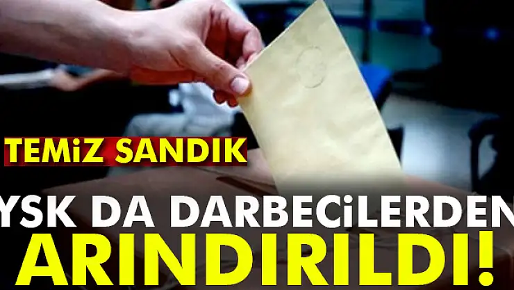 YSK'dan çarpıcı tablo: Temiz sandık