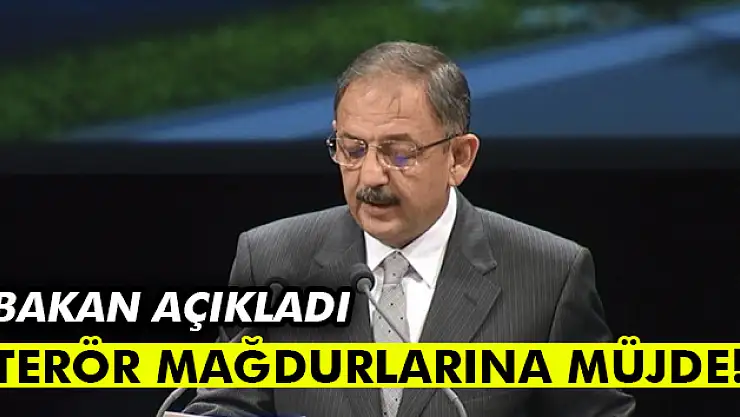 Bakan Özhaseki'den terör mağdurlarına müjde