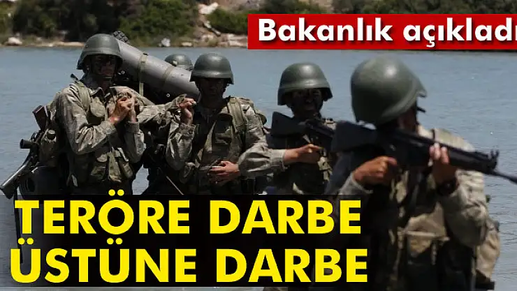 Bakanlık açıkladı: Teröre darbe üstüne darbe