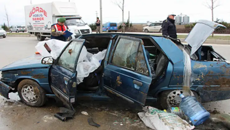 Samsun'da trafik kazası: 1 ölü, 1 yaralı