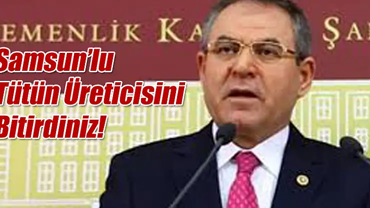 Samsun'lu Tütün Üreticisini Bitirdiniz!