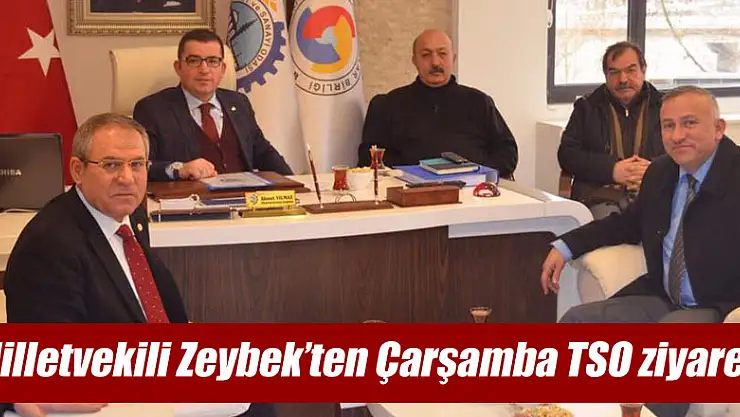 Milletvekili Zeybek'ten Çarşamba TSO ziyareti