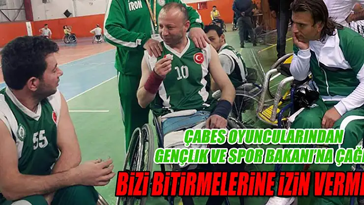 SPOR BAKANI KILIÇ'A ÇAĞRI: BİZİ BİTİRMELERİNE İZİN VERME!