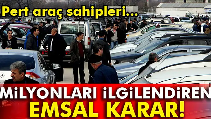 Pert çıkan araçtan satıcı sorumlu