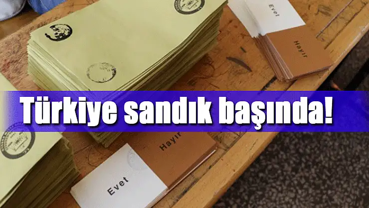 Türkiye sandık başında!