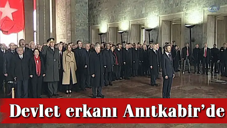 Devlet erkanı Anıtkabir'de