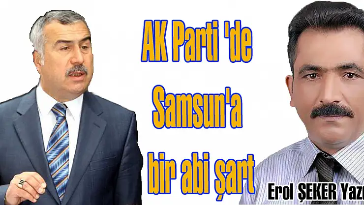 AK Parti 'de Samsun'a bir abi şart