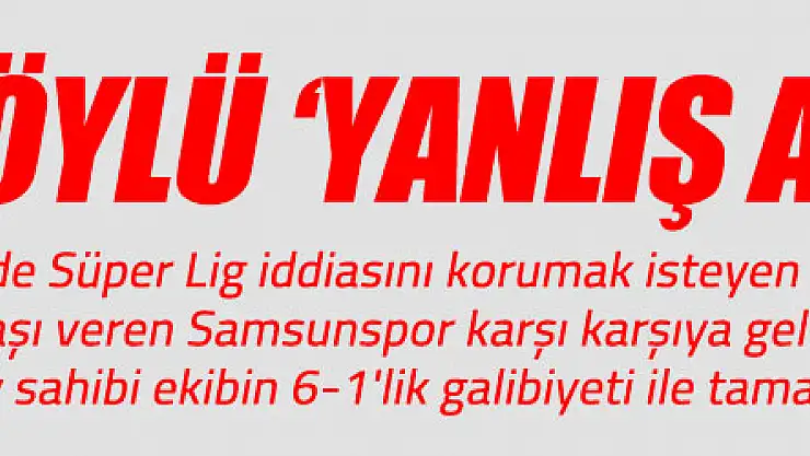 Özköylü: 'Oyuncular yanlış anladılar herhalde'
