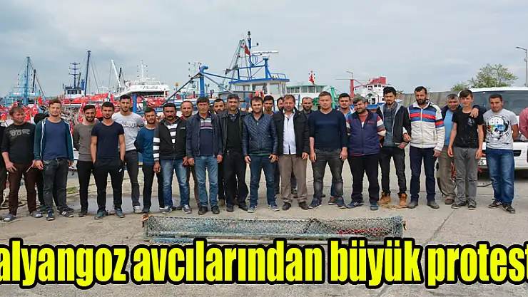 Salyangoz avcılarından büyük protesto 