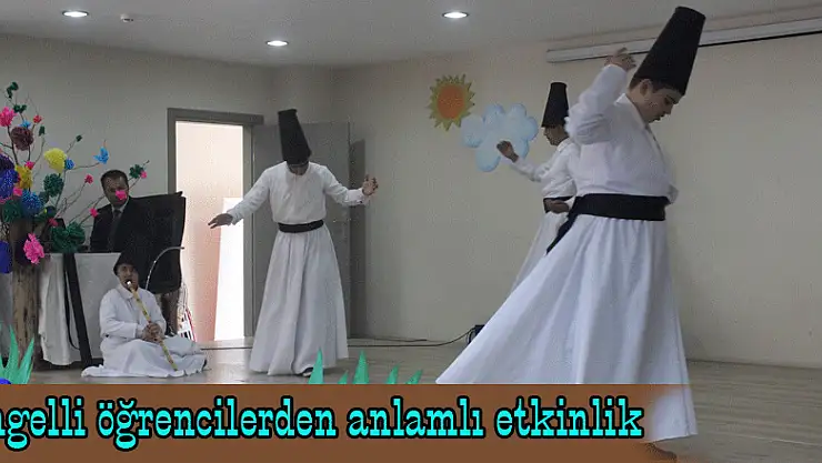 Engelli öğrencilerden anlamlı etkinlik
