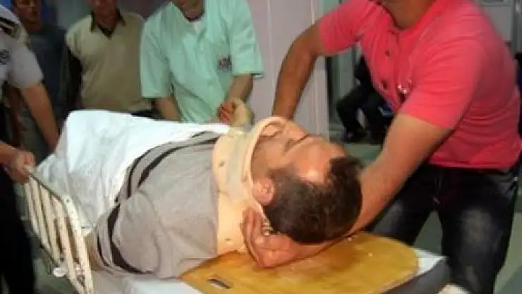 Motosikletiyle ineğe çarptı