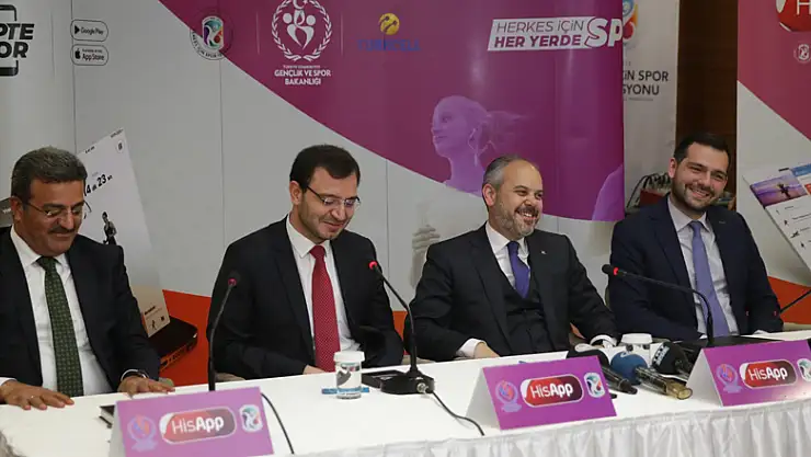 BAKAN KILIÇ, HERKES İÇİN SPOR 'HISAPP' 'I TANITTI