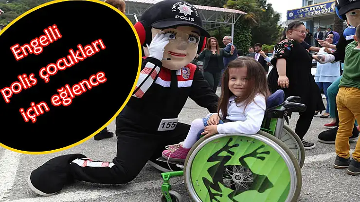 Engelli polis çocukları için eğlence