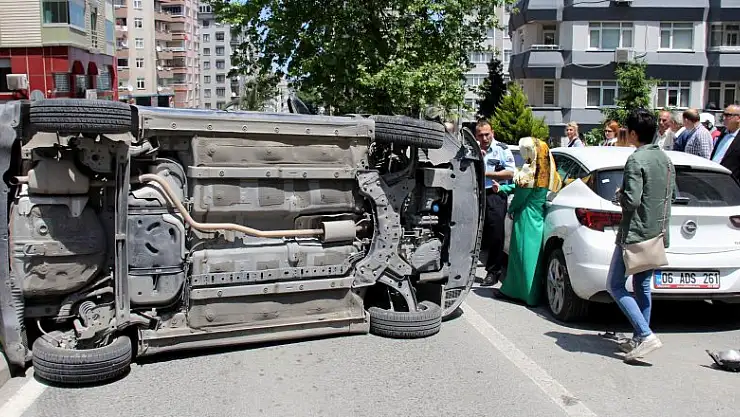 Samsun'da trafik kazası: 1 yaralı