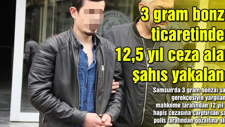 3 gram bonzai ticaretinden 12,5 yıl ceza alan şahıs yakalandı