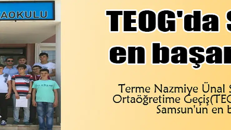 TEOG'da Samsun'un en başarılı okulları