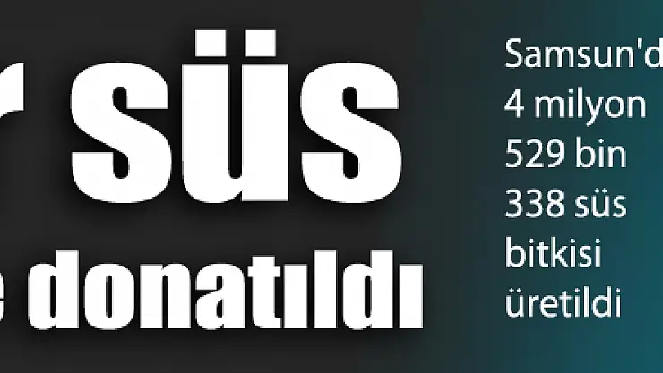 Şehir süs bitkileriyle donatıldı