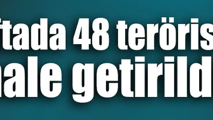 İçişleri Bakanlığı: 'Son bir haftada 48 terörist etkisiz hale getirildi'