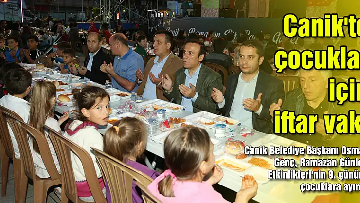 Canik'te çocuklar için iftar vakti