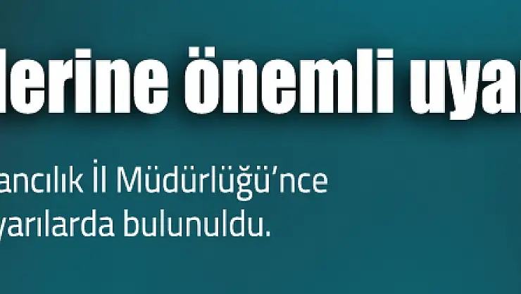 Meyve Üreticilerine önemli uyarı