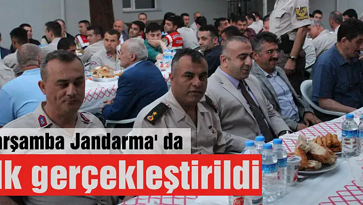 Çarşamba Jandarma' da ilk gerçekleştirildi