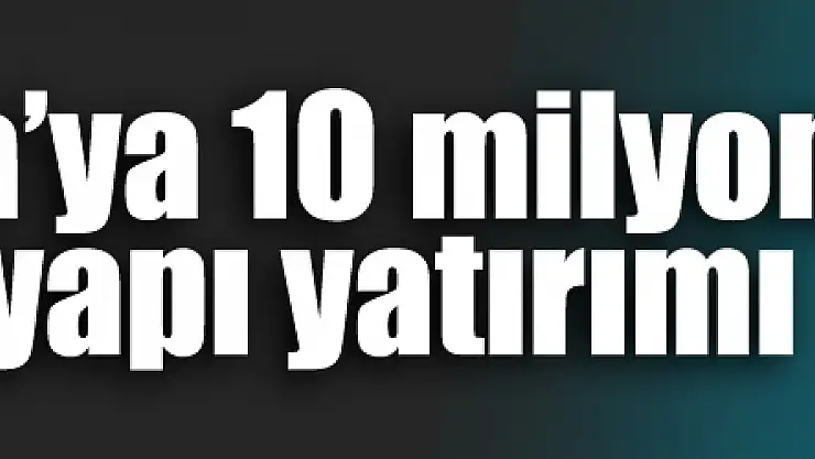 Çarşamba'ya 10 milyon liralık alt yapı yatırımı