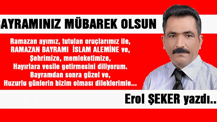 BAYRAMINIZ MÜBAREK OLSUN
