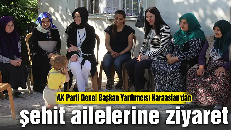 AK Parti Genel Başkan Yardımcısı Karaaslan'dan şehit ailelerine ziyaret