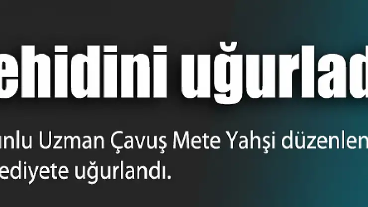 Samsun şehidini uğurladı