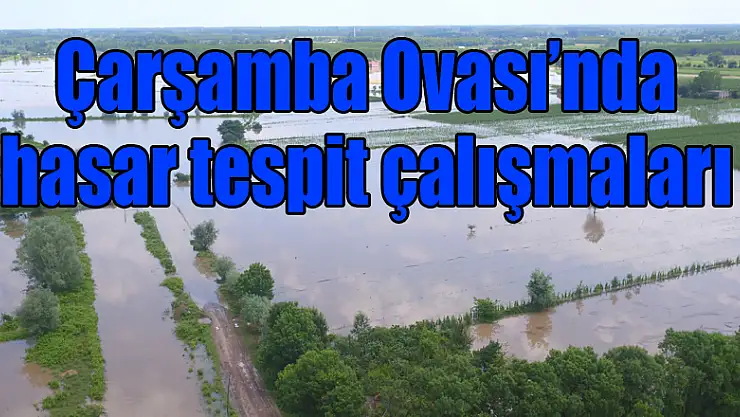 Çarşamba Ovası'nda hasar tespit çalışmaları 