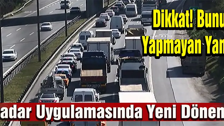 Radar uygulamasında yeni dönem