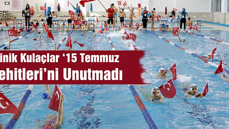 Samsun'da Minik Kulaçlar '15 Temmuz Şehitleri'ni Unutmadı