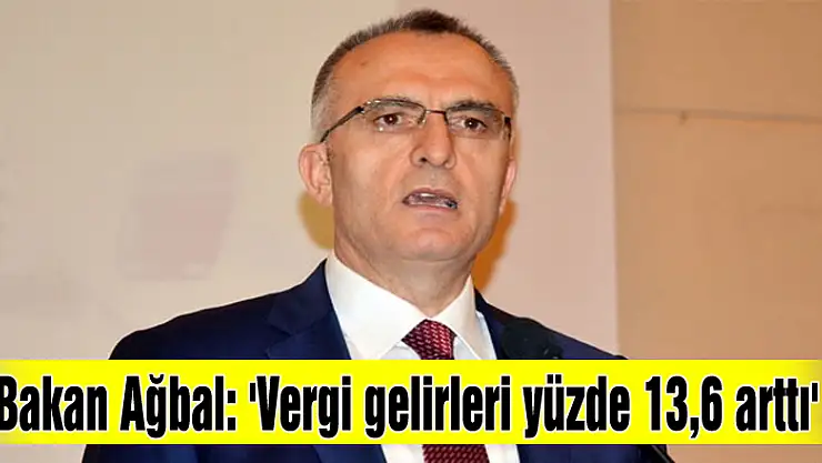 Bakan Ağbal: 'Vergi gelirleri yüzde 13,6 arttı'