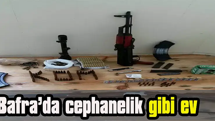 Bafra'da cephanelik gibi ev