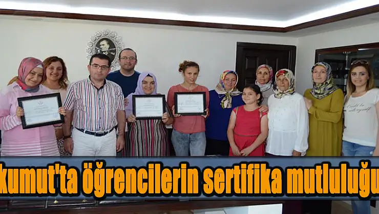 İlkumut'ta öğrencilerin sertifika mutluluğu!