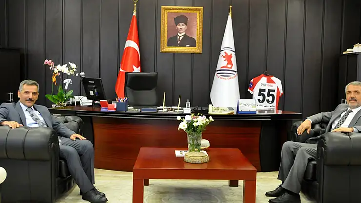 Vali Osman Kaymak'tan Rektör Bilgiç'e iadeiziyaret