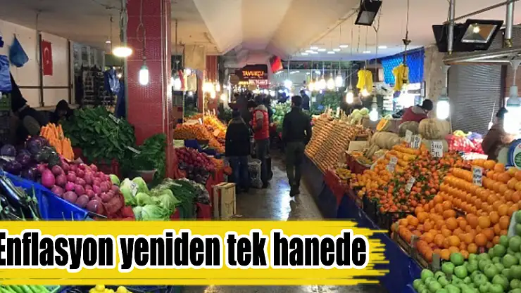 Enflasyon yeniden tek hanede
