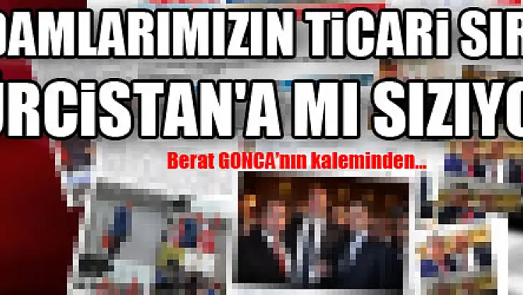 İŞADAMLARIMIZIN TİCARİ SIRLARI GÜRCİSTAN'A MI SIZIYOR?