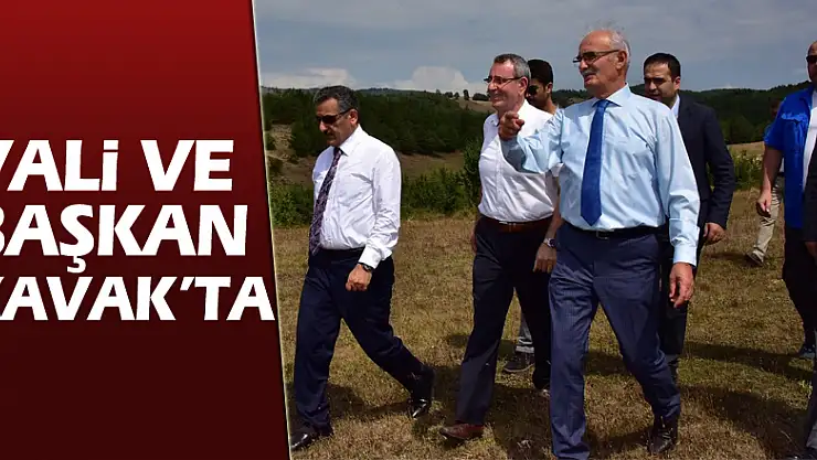 Vali ve Başkan Kavak'ta