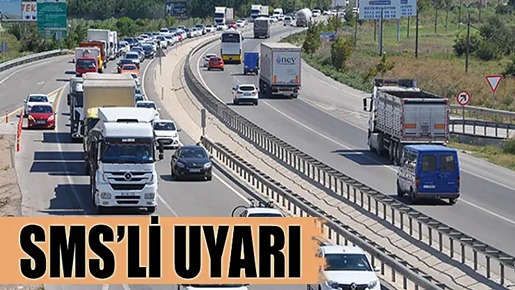 İçişleri Bakanlığı'ndan kazaların yoğun olduğu yollarda SMS'li uyarı